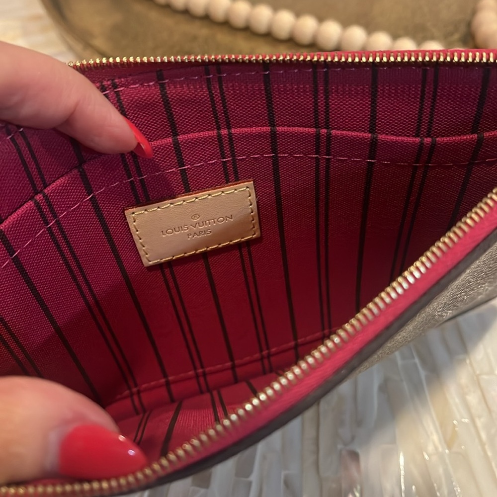 Louis Vuitton Neverfull MM Pochette Pivoine - Picture 6 of 7